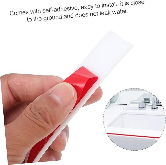 1pc Self-adhesive Shower Room Baffle Strip Bathroom Retaining Strip - Image 7