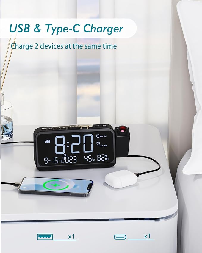 Roxicosly Projection Alarm Clock - Image 7