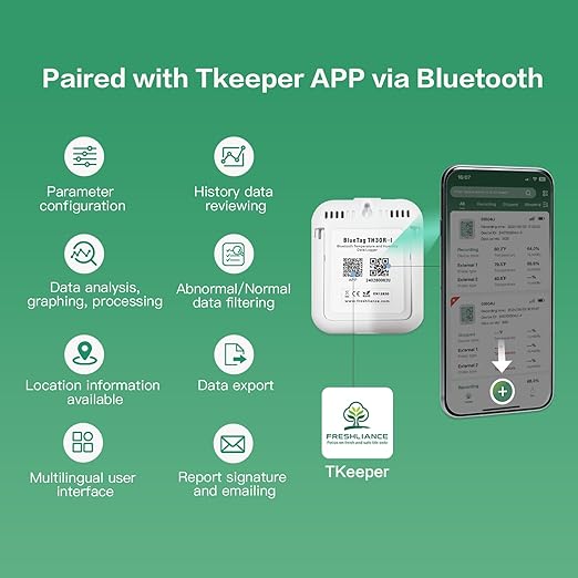 Freshliance Temperature Humidity Data Logger Recorder Bluetooth - Image 5