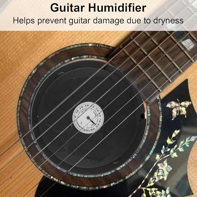 Guitar Humidifier, Acoustic Guitar Sound Hole Cover Humidifier Hygrometer - Image 5
