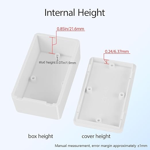 Project Box 8 Pieces Electrical Box Small Junction Box ABS Plastic Enclosure - Image 5