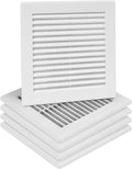 5-Pack 6" x 6" Square Air Vent Cover – White Plastic Vent Deflector by Unknown