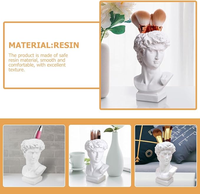 DOITOOL Greek Statue of David Collectible Figurine Cute Vase Vases - Image 6