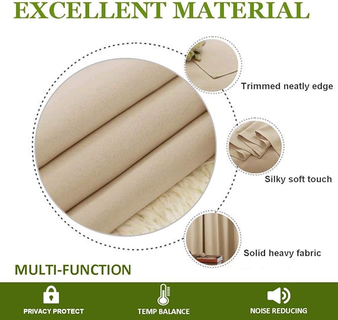 NICETOWN Room Divider Curtain Screen Partition, Noise Reduction Basement Curtain - Image 4