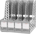 SAYEEC Magazine File Holder, Plastic Desktop File Folder Organizer by SAYEEC
