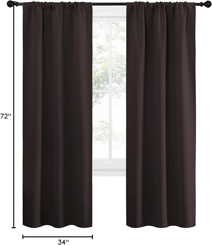 NICETOWN Blackout Curtains for Living Curtains, Thermal Insulated Noise - Image 8