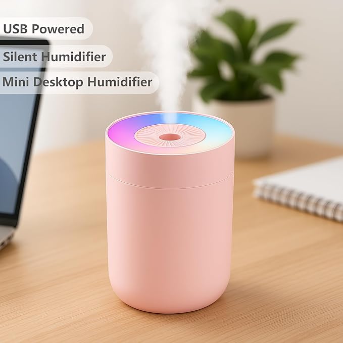 230ML Humidifier for Bedroom, Air Humidifier for Home, Plant Humidifiers Indoor - Image 2