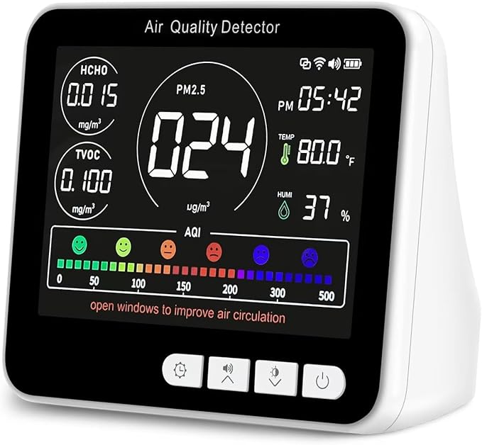 14 in 1 Air Quality Monitor Indoor by BIBIRE