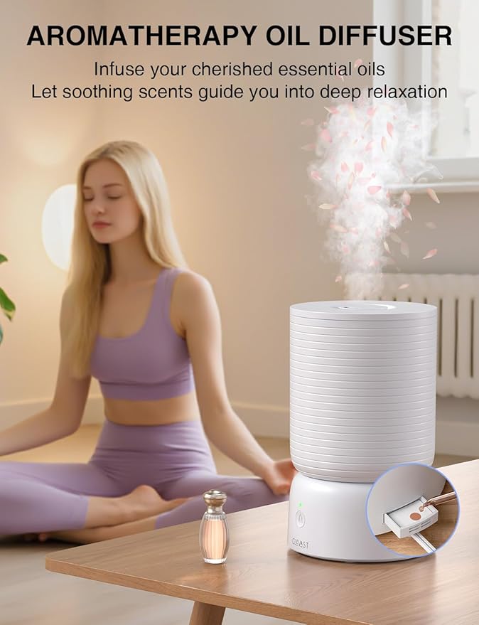 CLEVAST Smart Humidifiers for Bedroom - 1 Gal/4L Cool Mist Top Fill Humidifier - Image 7