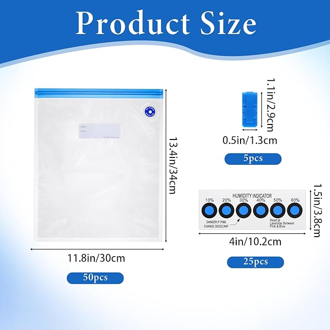 80 Pcs 3D Filament Storage Bags Kit - Image 2