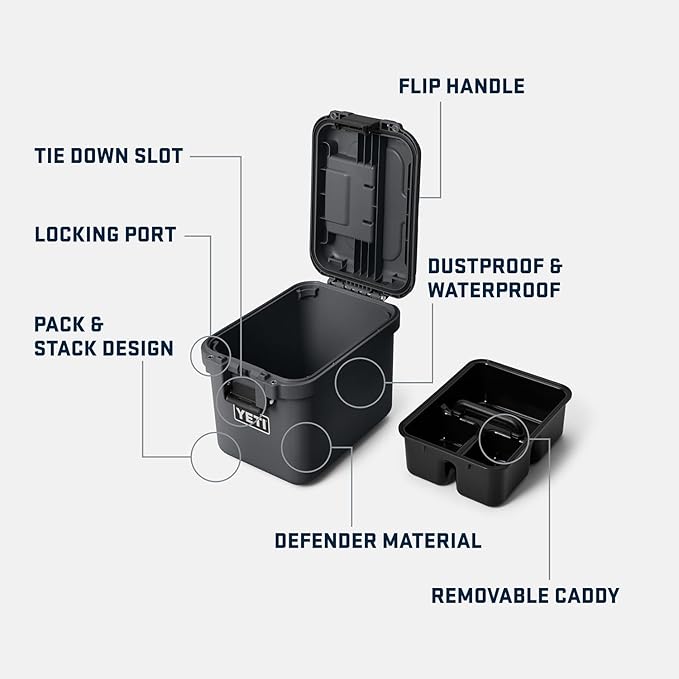 YETI LoadOut 15 GoBox Divided Waterproof Cargo Case, Dry Box, Camera Case - Image 2