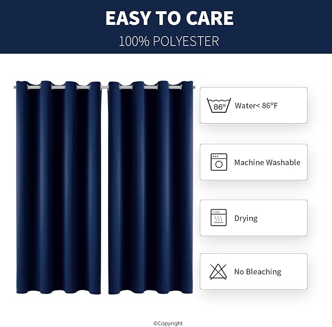 Outdoor Indoor Curtains W52 x L72 - Image 6
