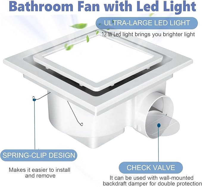 Nalle Ventilation Fans Bathroom Exhaust Fan - Image 2