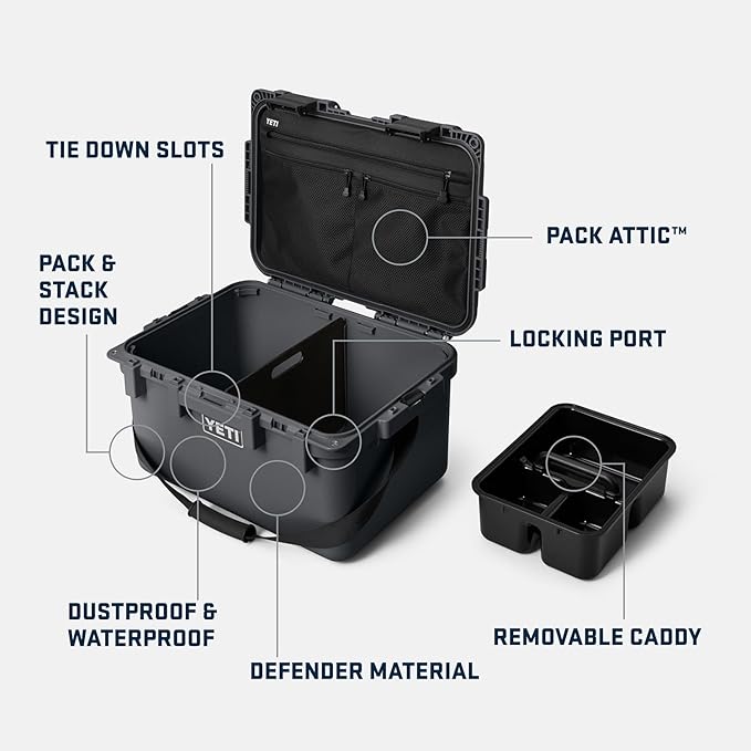 YETI LoadOut 30 GoBox Divided Waterproof Cargo Case, Dry Box, Camera Case - Image 2