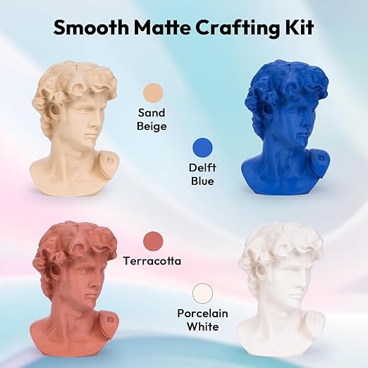 AMOLEN PLA Matte 3D Printer Filament Bundle, PLA 1.75mm Craftsman Color Quartet - Image 4