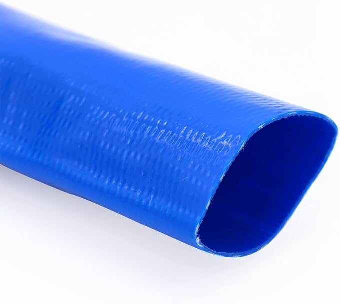 DAVCO 2.5" x 25 ft Pool Backwash Hose, Heavy Duty Reinforced Blue PVC Lay Flat - Image 8
