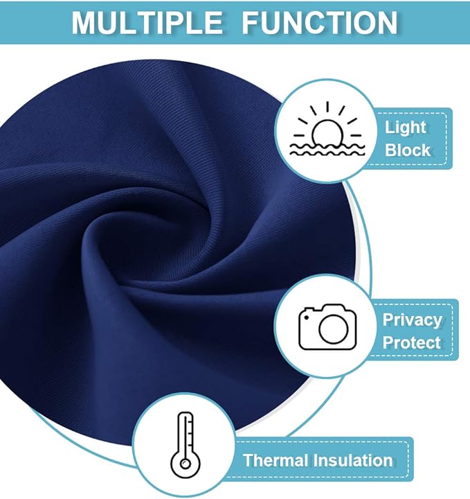 RYB HOME Extra Wide Blackout Curtain Blind Wall Panel, Energy Efficiency - Image 6