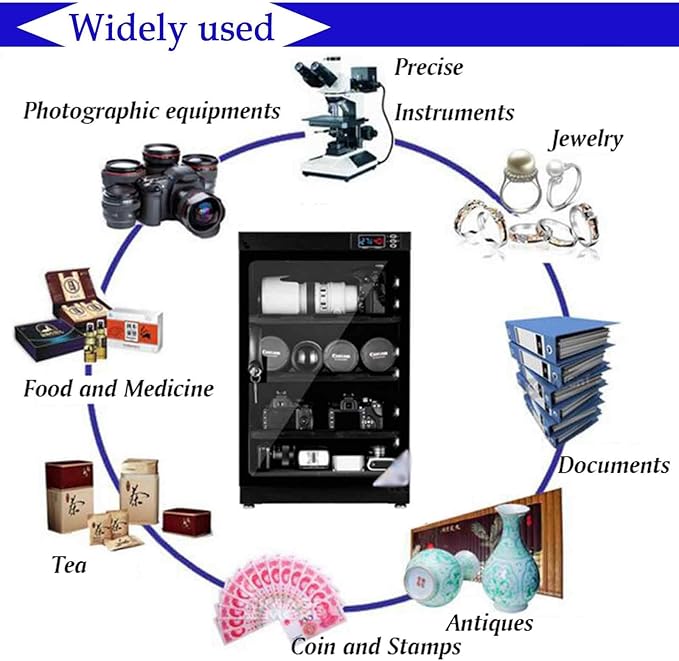 Electronic Dry Cabinet 50L, 4 Layers Camera Storage Cabinet, Digital - Image 6