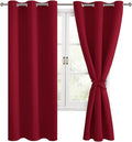 Hiasan Blackout Curtains for Bedroom and Living Room, Light Blocking, Noise by Hiasan