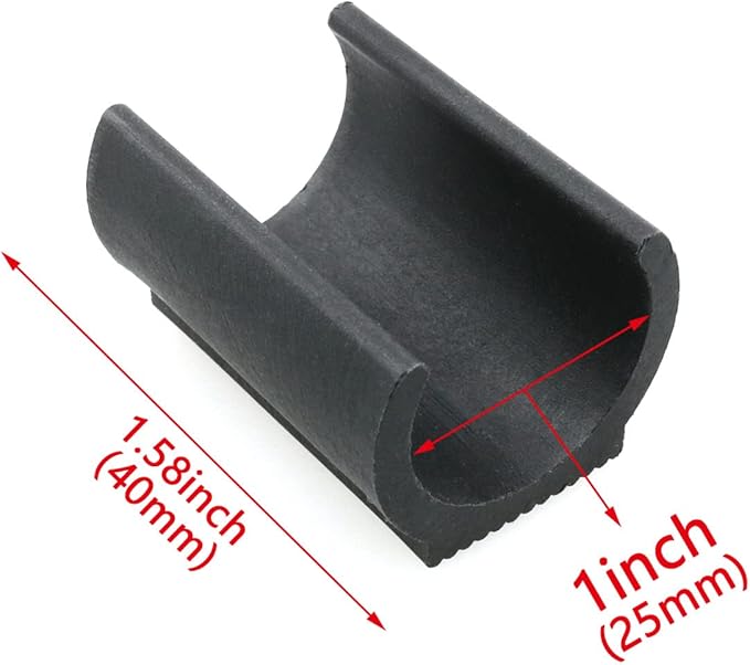 HJGarden 8pcs Moisture-Proof and Friction Prevention 25mm Plastic Chair Foot U - Image 2