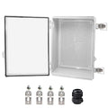 Waterproof Electrical Box, IP67 Junction Box Stainless Steel Latch Hinged Clear by YETLEBOX