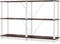 Homes: Inside + Out Apexa Modern 3-Tier Extra Wide Shelving Units, Collectibles by HOMESInsideOut