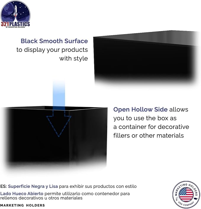 4 Pack 12" x 12" x 9" Acrylic Display Box - Image 5