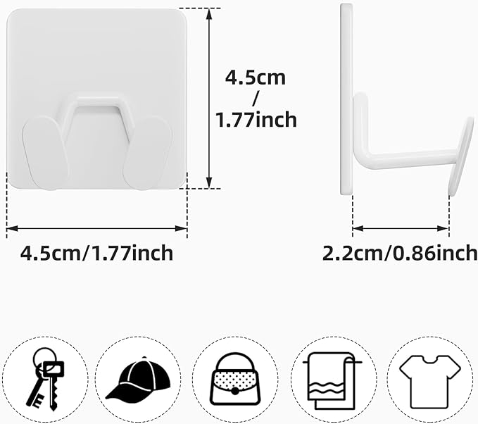 Adhesive Shower Hooks for Inside - Image 5