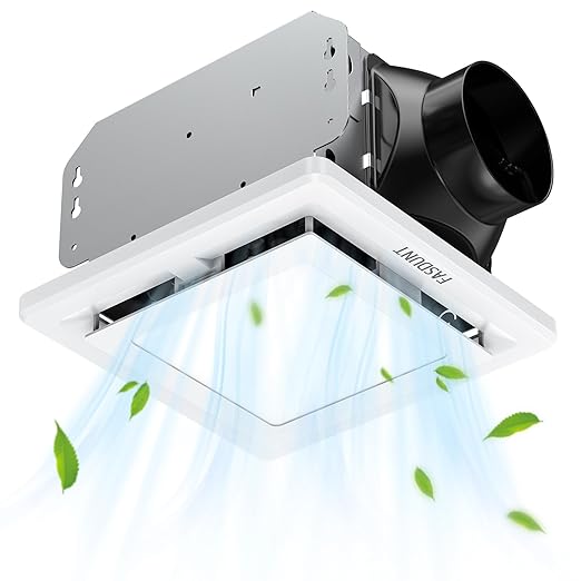 FASDUNT 2-in-1 Bathroom Exhaust Fan by FASDUNT