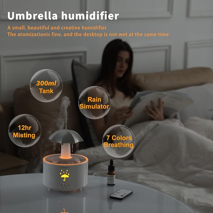 Humidifiers for Bedroom, Aromatherapy Essential Oils Diffuser, Quiet Ultrasonic - Image 3