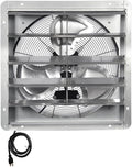 KEN BROWN 20 Inch Shutter Exhaust Fan, Gable Vent Fan, Wall Mount Ventilation by KENBROWN