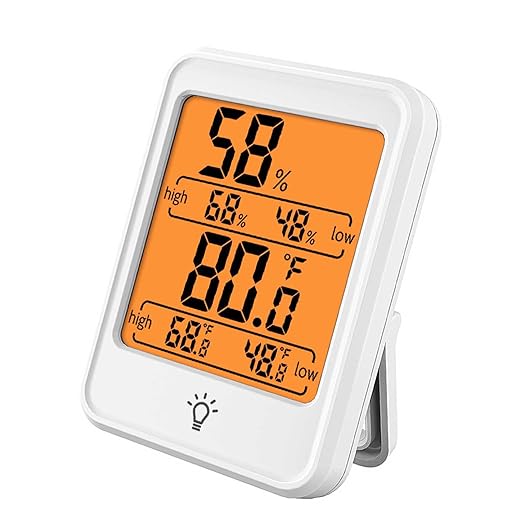 Digital Hygrometer Temperature Meter, Large Screen Battery Powered Indoor - Image 8