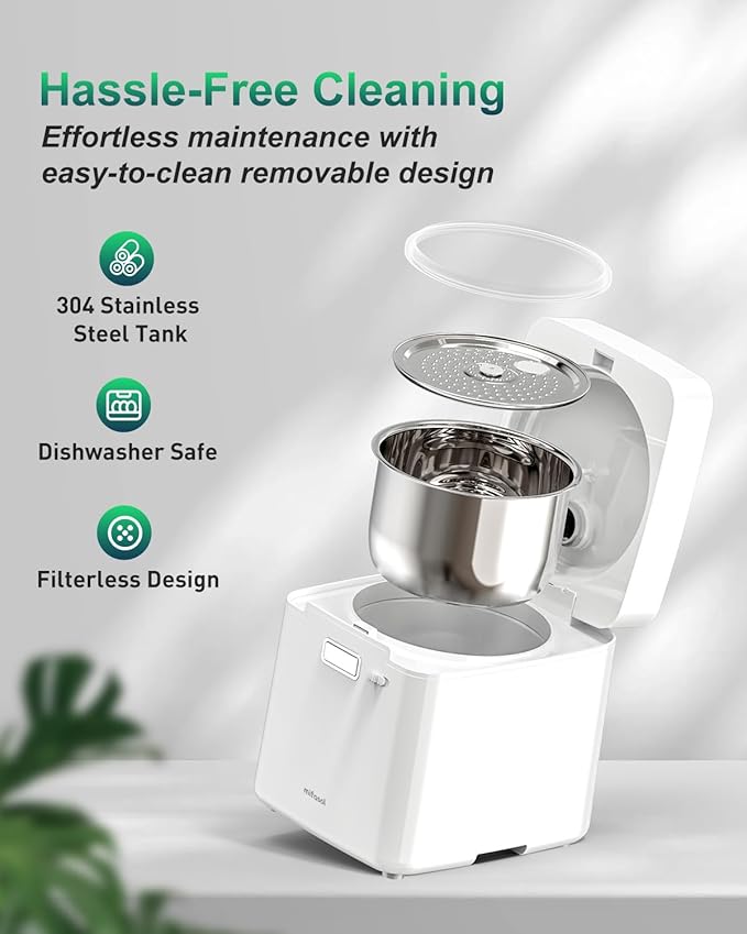 Mifasol Stainless Steel Humidifier, 3.3L/0.87Gal Steam Humidifier Large Room up - Image 3