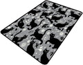 Pile Carpet, Printed Patterns, Foldable Area Rugs, Fade Resistant, Flame by Snarena