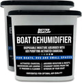 Moisture Absorber 2 Pack with Activated Charcoal Dehumidifier Bucket, Unscented by BetterBoat