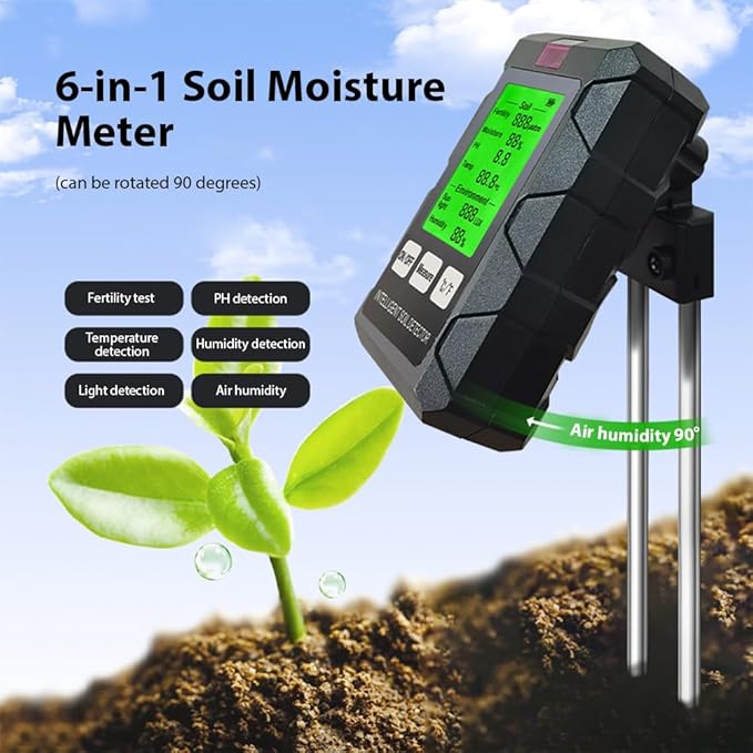 Soil Moisture Meter 6-in-1 Soil Ph Meter - Image 2