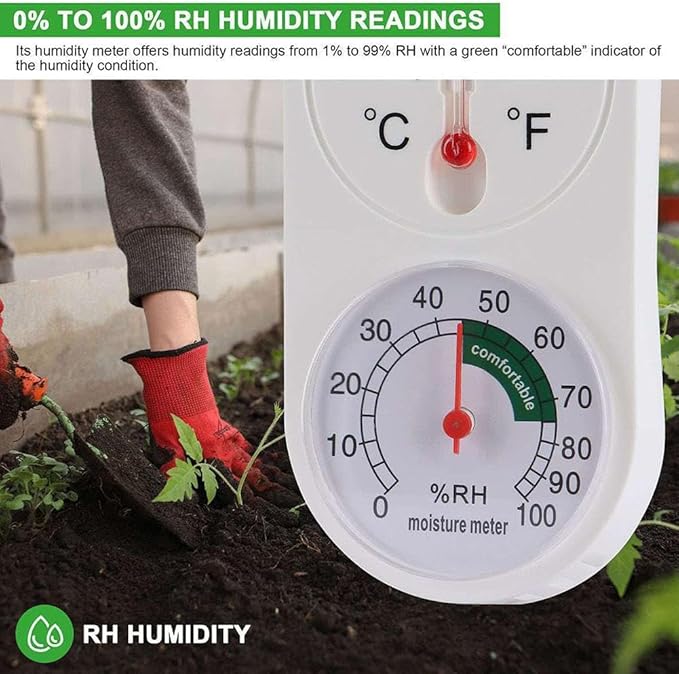 Outdoor/Indoor Thermometer Hygrometer, Humidity Meter, Thermometer, Temperature - Image 6