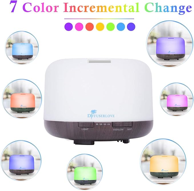 Diffuserlove Essential Oil Diffuser 500ML Aromatherapy Diffuser Mist - Image 2