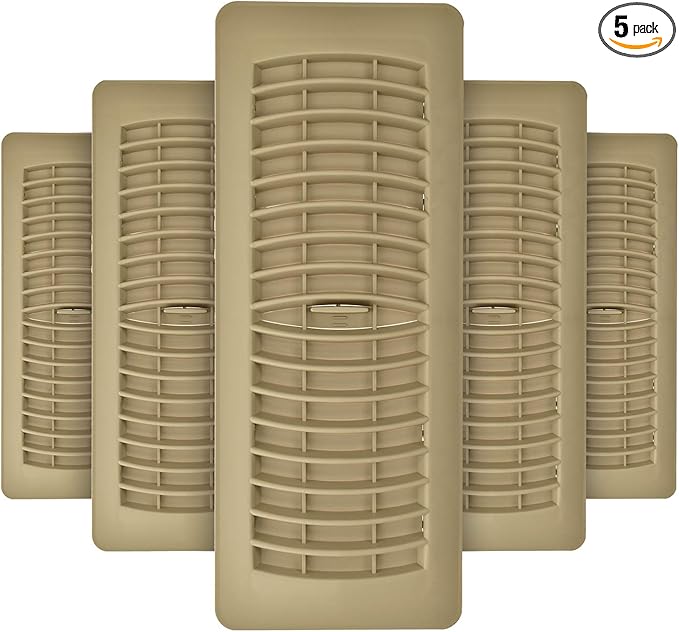 Imperial RG1462 Louvered Plastic Floor Register, 4 x 12-Inch by Imperial
