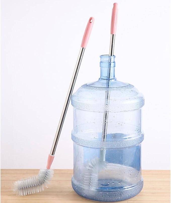 LUFOX 2 Pack 28" Long Bottle Brush, 3 & 5 Gallon Bottle Cleaner Brush, Bendable by LuFOX
