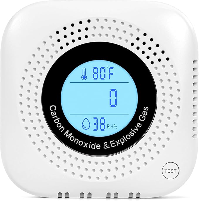 Plug-in Carbon Monoxide & Natural Gas Leak Detector, 4-in-1 CO, Propane Alarm by Unknown