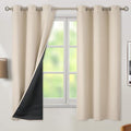 BGment Thermal Insulated 100% Blackout Curtains 63 Inch Length 2 Panels by BGment