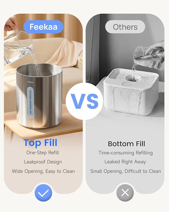 Feekaa Stainless Steel Humidifier, 4L/1Gal Cool Mist Humidifiers - Image 9
