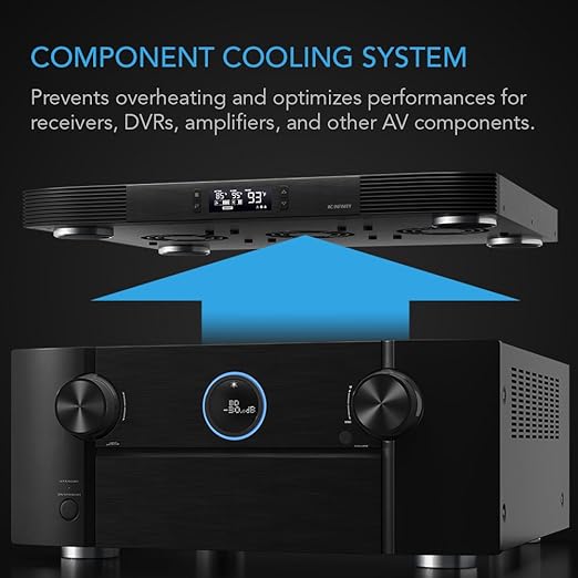 AC Infinity AIRCOM T10, Quiet Cooling Blower Fan System 17" Front-Exhaust - Image 2
