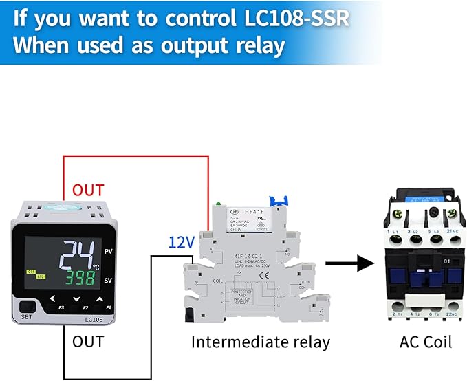 PID Temperature Controller; LC108 TC/RTD Input ;Output:SSR, Size:48*48 - Image 3