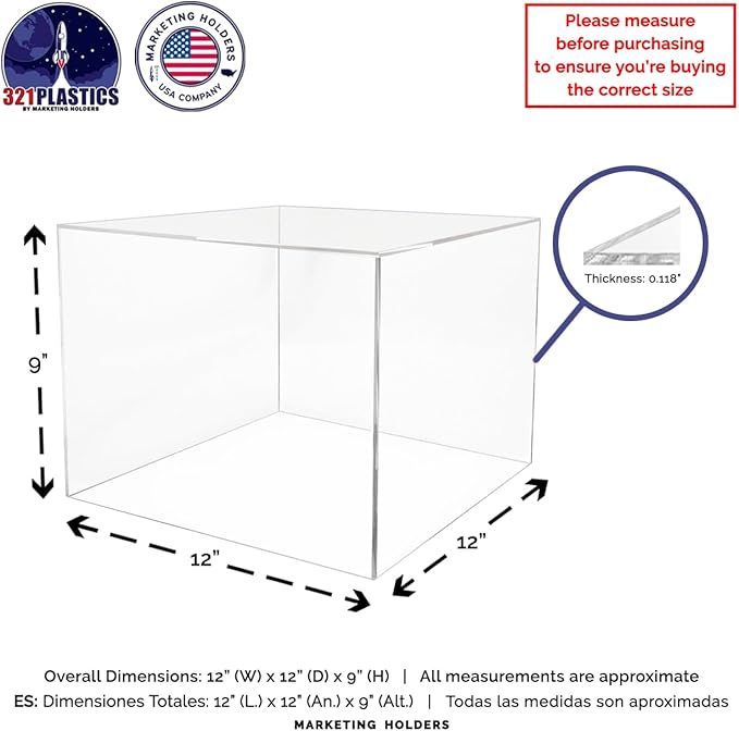 2 Pack Acrylic Display Riser Box - Image 6