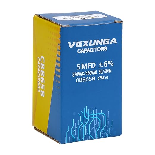 VEXUNGA 5uF 5 MFD 370VAC 440VAC 450VAC 50/60Hz CBB65B Round Run Start Capacitor - Image 5