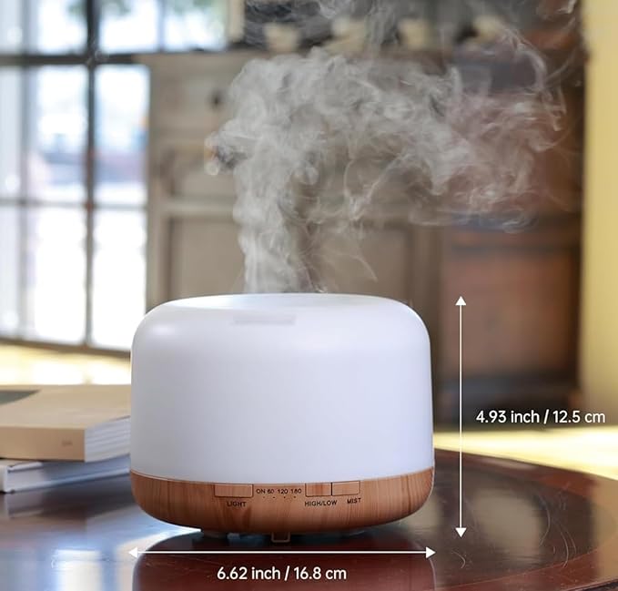 500ml Home/Office Aroma Diffuser, Essential & Fragrant Oil Vaporizer - Image 2