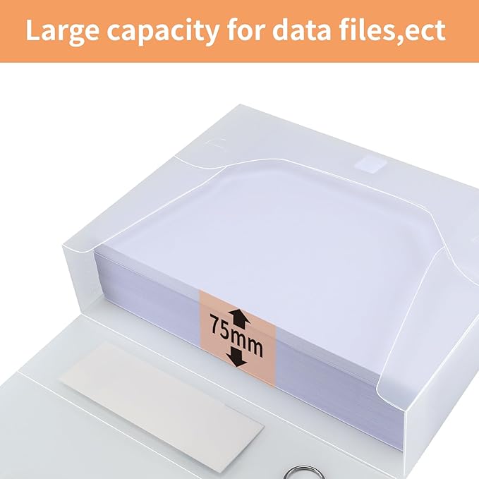 HUA JIE A4 Storage File Boxes Plastic Archives Cases - Image 3