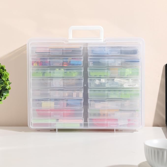 novelinks Transparent 4" x 6" Photo Organizers and Photo Storage Box - Image 7